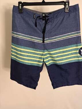 Hurley Boys Striped Board Shorts Size 20